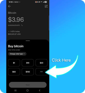 Choose amount to buy